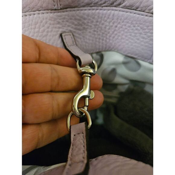 Coach, Julia Pebbled lilac, leather tote. #01093-14967 - Picture 4 of 7